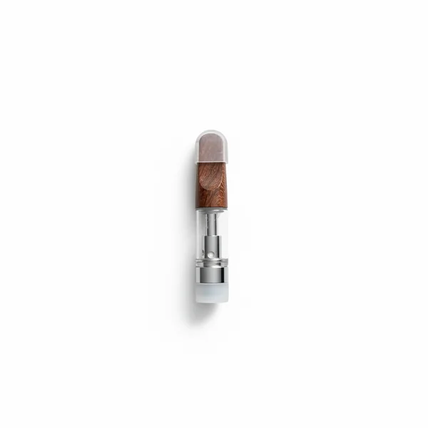 0.5mL 510 Screw Top Wood Tip Silver Vape Cartridge - Image 2