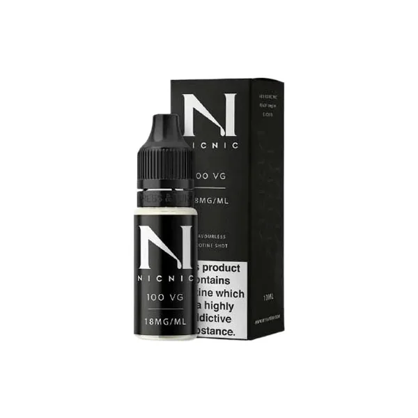 100 VG 18mg Nicotine Shot 10ml