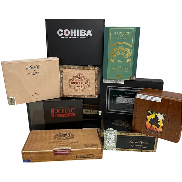 10 Premium Empty Cigar Boxes