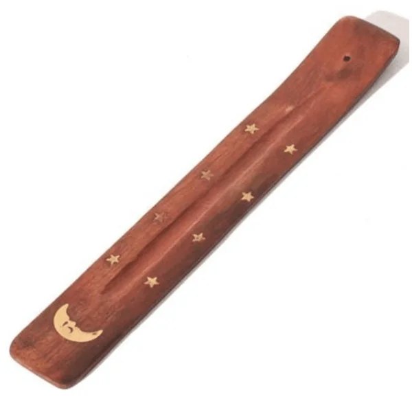 10" Wood Canoe Incense Burner