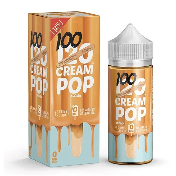 120 Cream Pop Eliquid 100ml by Mad Hatter Juice