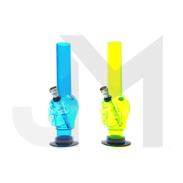 12 x 24cm Small Skull Design Acrylic Bong - FD11