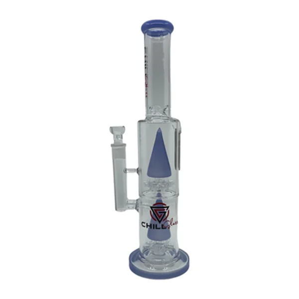 17" Chill Glass Water Pipe with Stacked Cone Perc