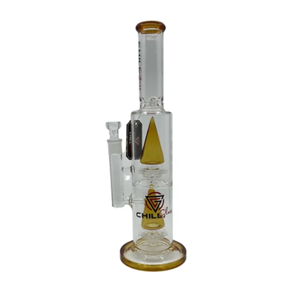 17" Chill Glass Water Pipe with Stacked Cone Perc - Image 2