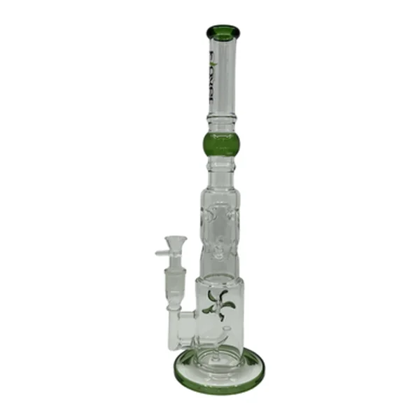 17" Clover Glass Water with Bubble Design and Spinning Wheel - Image 2