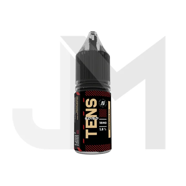 18mg Tens 50/50 10ml (50VG/50PG) - (Full Box) Pack Of 10 - Image 2