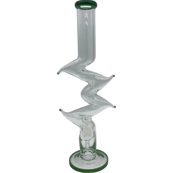 19" Tall Zig Zag Water Pipe