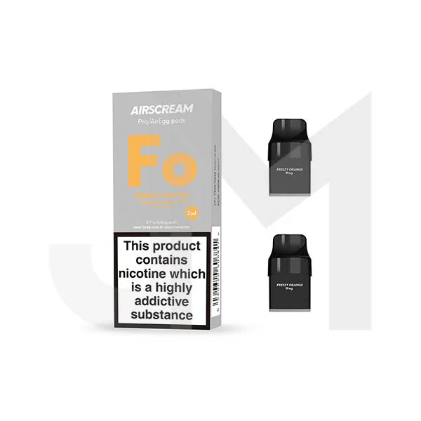 19mg AIRSCREAM Air Pre Filled Pods 1.2Ω 2ml 2Pcs ( Compatible With AirsPops Pro & AirEgg ) - Image 3