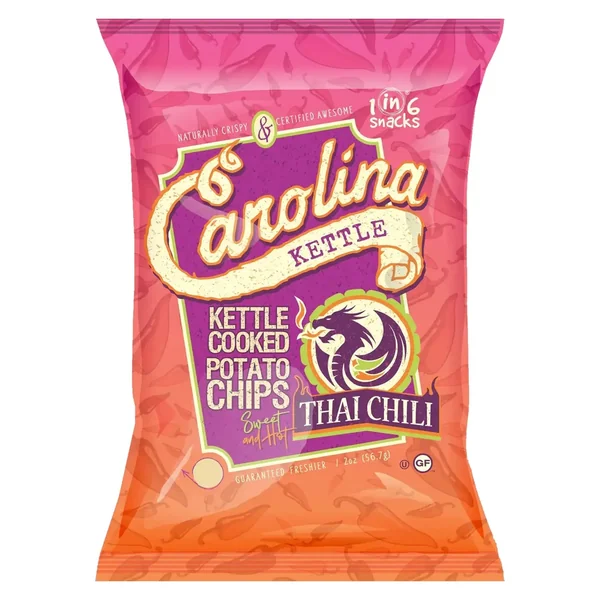 1 in 6 Snacks Carolina Kettle Thai Chili Chips