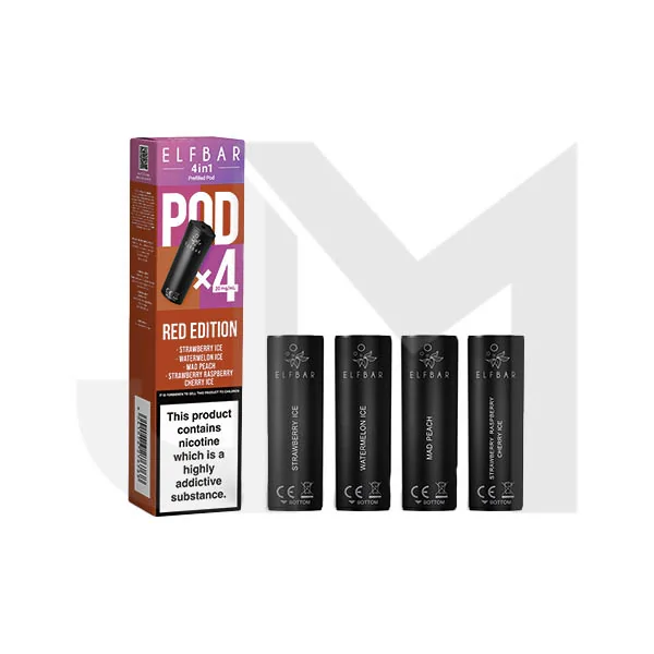 20mg Elf Bar 4 in 1 Multi Edition Prefilled Pods 2ml - 4Pcs - Image 9