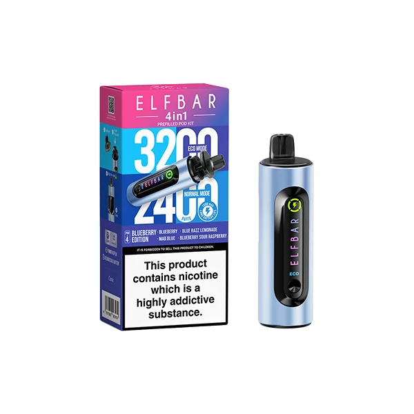 20mg Elf Bar 4 in 1 Pod Vape Kit 3200 Puffs - Image 15