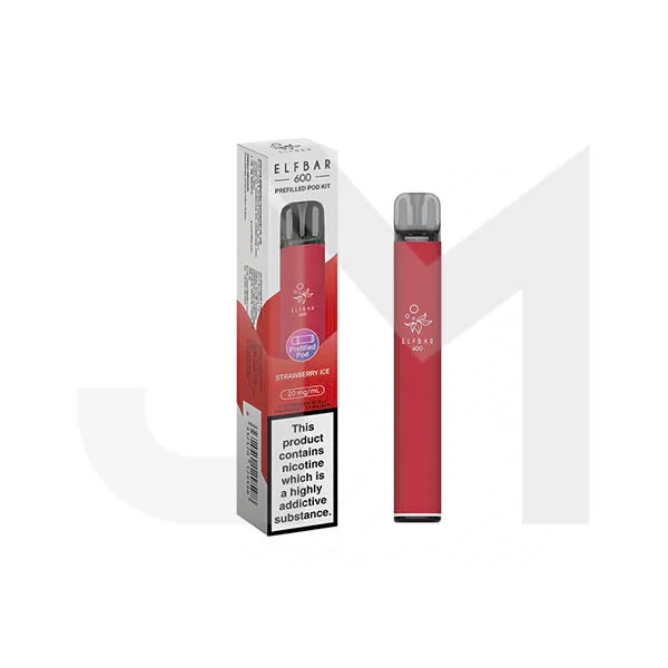 20mg Elf Bar 600 Prefilled Pod Vape Kit 600 Puffs - Image 11