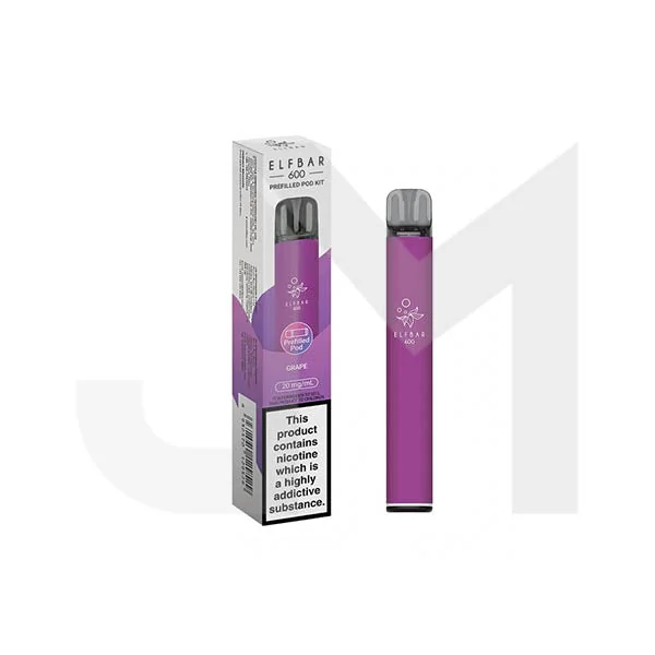 20mg Elf Bar 600 Prefilled Pod Vape Kit 600 Puffs - Image 5
