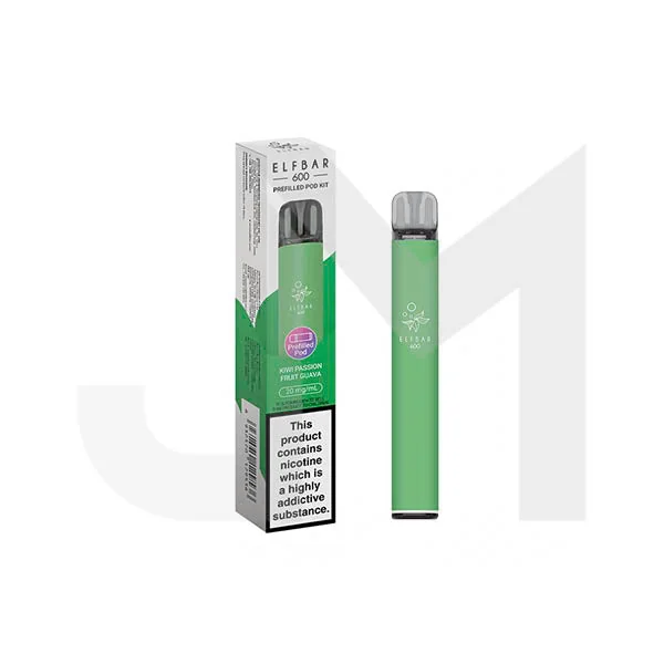 20mg Elf Bar 600 Prefilled Pod Vape Kit 600 Puffs - Image 6
