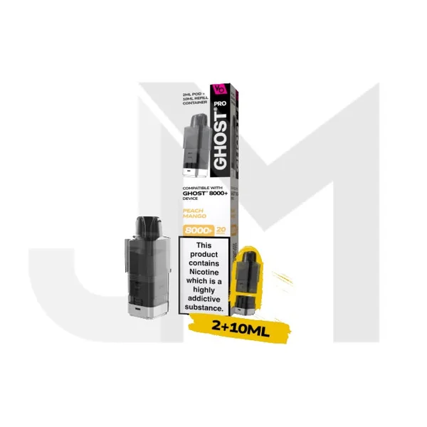 20mg Ghost Pro 8000+ By Vapes Bars Prefilled Pods - Image 19