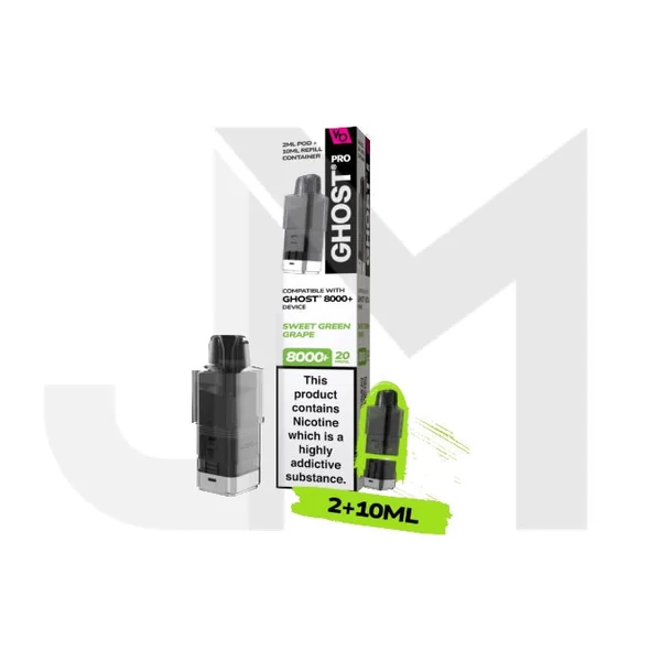 20mg Ghost Pro 8000+ By Vapes Bars Prefilled Pods - Image 26