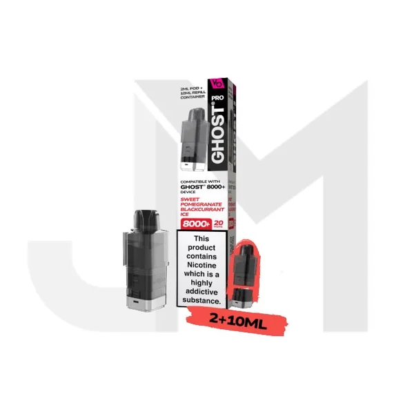 20mg Ghost Pro 8000+ By Vapes Bars Prefilled Pods - Image 28