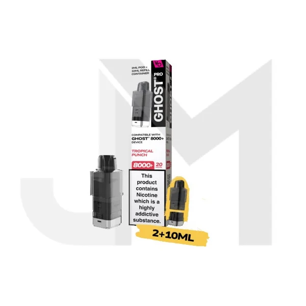 20mg Ghost Pro 8000+ By Vapes Bars Prefilled Pods - Image 30