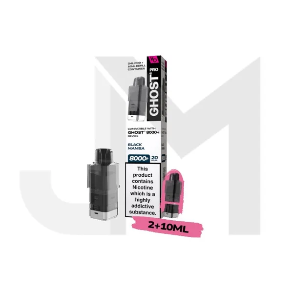 20mg Ghost Pro 8000+ By Vapes Bars Prefilled Pods - Image 4