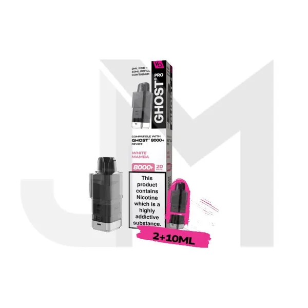 20mg Ghost Pro 8000+ By Vapes Bars Prefilled Pods - Image 33