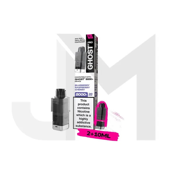 20mg Ghost Pro 8000+ By Vapes Bars Prefilled Pods - Image 7