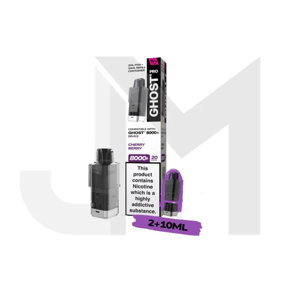 20mg Ghost Pro 8000+ By Vapes Bars Prefilled Pods - Image 9