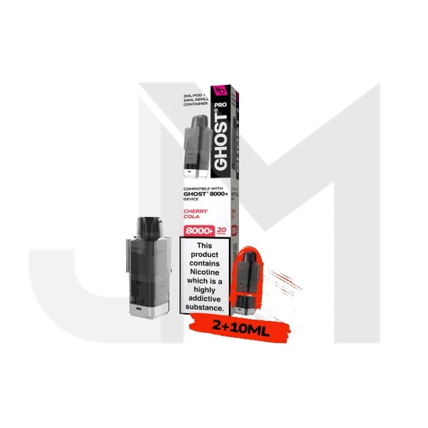 20mg Ghost Pro 8000+ By Vapes Bars Prefilled Pods - Image 10