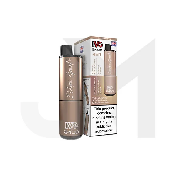 20mg IVG 2400 4 in 1 Multi Edition Rechargeable Pod Vape Kit 2400 Puffs - Image 33