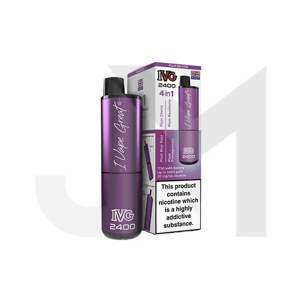 20mg IVG 2400 4 in 1 Multi Edition Rechargeable Pod Vape Kit 2400 Puffs - Image 40