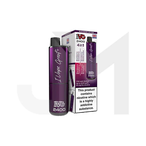 20mg IVG 2400 4 in 1 Multi Edition Rechargeable Pod Vape Kit 2400 Puffs - Image 42