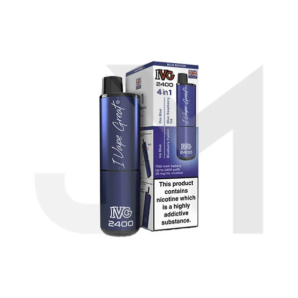 20mg IVG 2400 4 in 1 Multi Edition Rechargeable Pod Vape Kit 2400 Puffs - Image 10