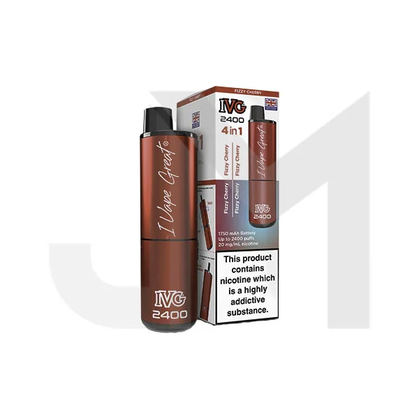 20mg IVG 2400 4 in 1 Pod Rechargeable Vape Kit 2400 Puffs - Image 2