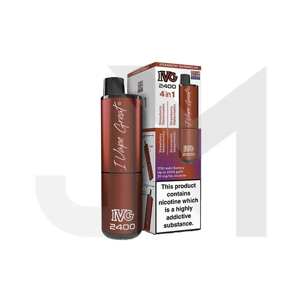 20mg IVG 2400 4 in 1 Pod Rechargeable Vape Kit 2400 Puffs - Image 5