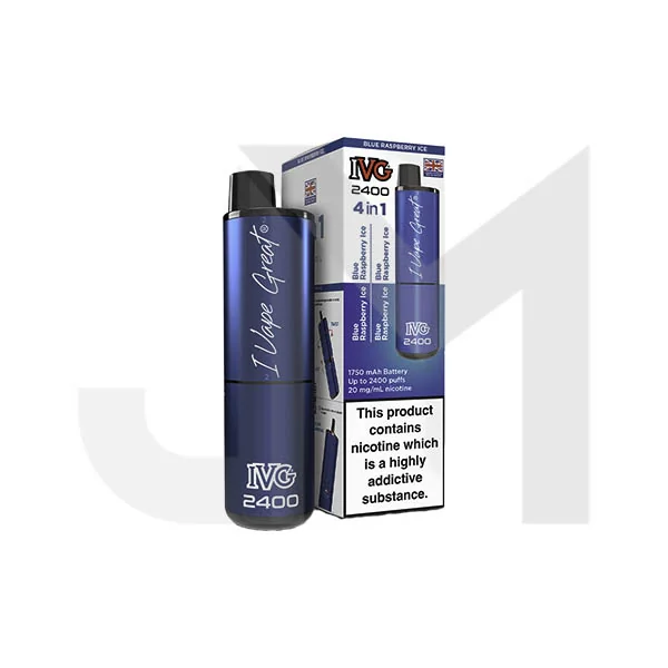 20mg IVG 2400 4 in 1 Pod Rechargeable Vape Kit 2400 Puffs - Image 6