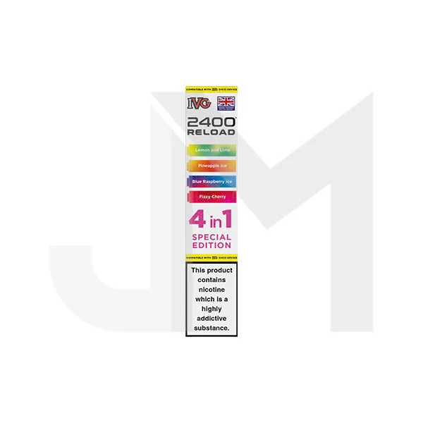 20mg IVG 2400 Reload Multi Edition Prefilled Pods 2ml 2400 Puffs - 4 Pcs - Image 15