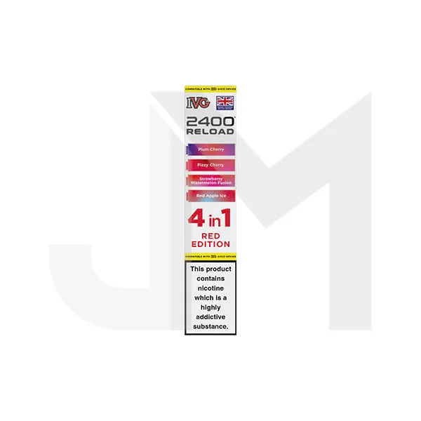 20mg IVG 2400 Reload Multi Edition Prefilled Pods 2ml 2400 Puffs - 4 Pcs - Image 6