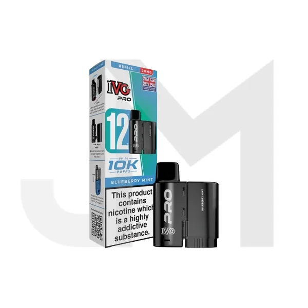 20mg IVG Pro 12 Refill Pod Pack 10000 Puffs - Image 19
