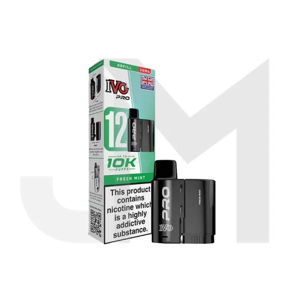 20mg IVG Pro 12 Refill Pod Pack 10000 Puffs - Image 23