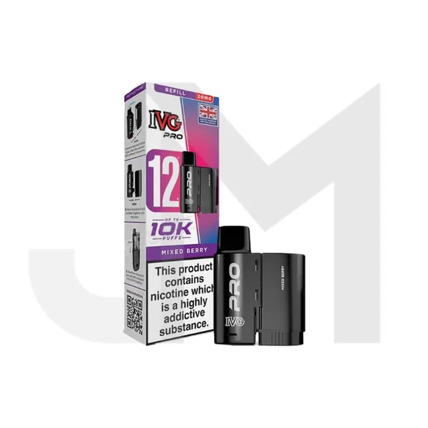 20mg IVG Pro 12 Refill Pod Pack 10000 Puffs - Image 26