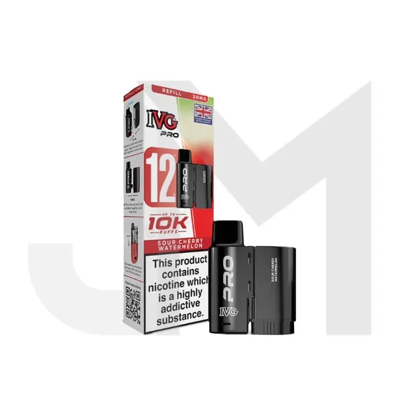 20mg IVG Pro 12 Refill Pod Pack 10000 Puffs - Image 29