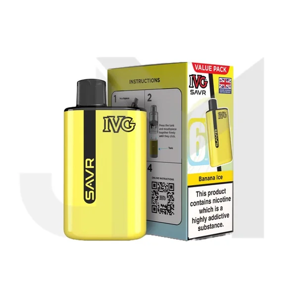 20mg IVG SAVR Prefilled Pod Vape Kit 3000 Puffs - Image 2