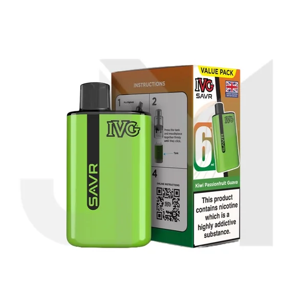 20mg IVG SAVR Prefilled Pod Vape Kit 3000 Puffs - Image 19