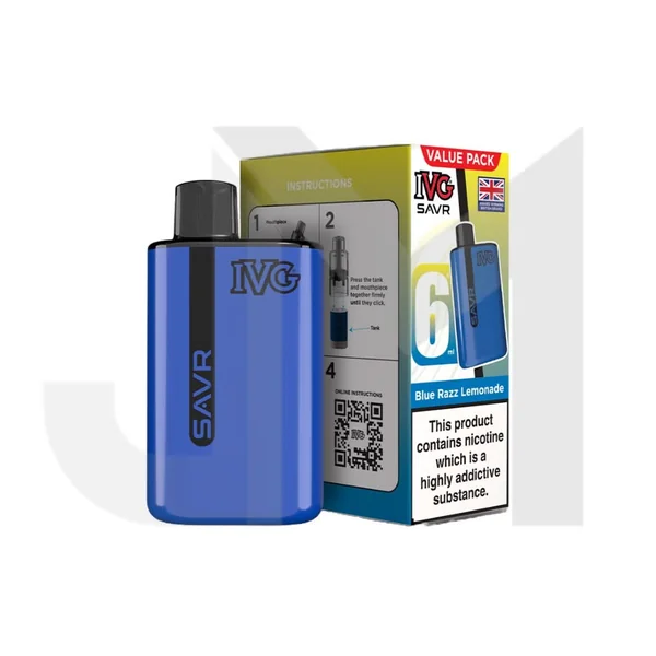 20mg IVG SAVR Prefilled Pod Vape Kit 3000 Puffs - Image 6