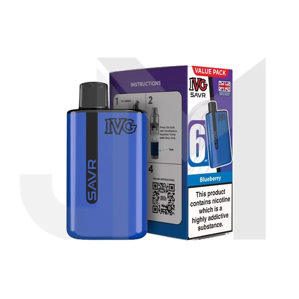 20mg IVG SAVR Prefilled Pod Vape Kit 3000 Puffs - Image 8