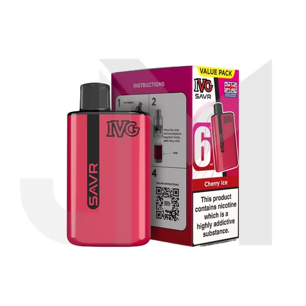 20mg IVG SAVR Prefilled Pod Vape Kit 3000 Puffs - Image 10