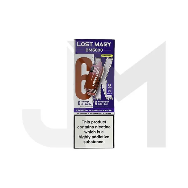 20mg LOST MARY BM6000 Refillable Pod Kit - 6000 Puffs - Image 47