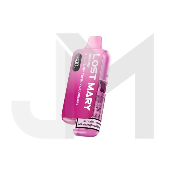 20mg LOST MARY BM6000 Refillable Pod Kit - 6000 Puffs - Image 9