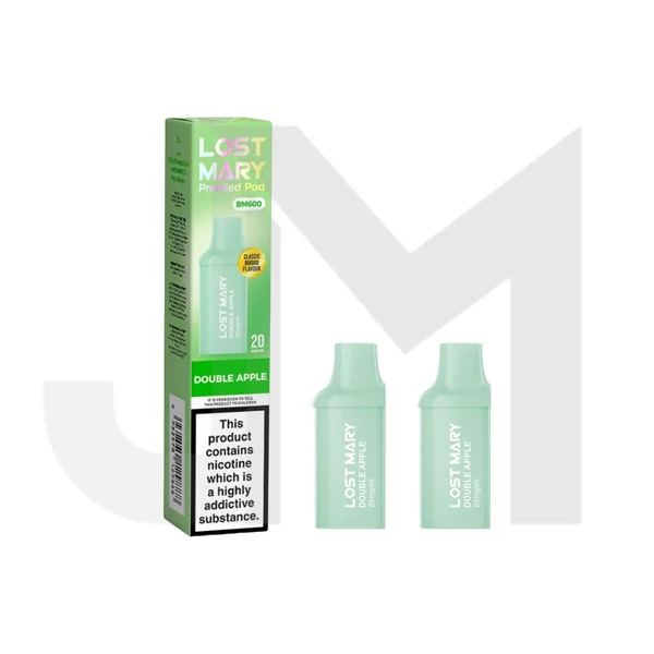 20mg Lost Mary BM600 Prefilled Replacement Pods 1200 Puffs - 2 Pcs - Image 3