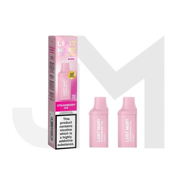 20mg Lost Mary BM600 Prefilled Replacement Pods 1200 Puffs - 2 Pcs - Image 5
