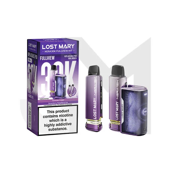 20mg LOST MARY Nera 30K Multi Edition Prefilled Pod Vape Kit - 30000 Puffs - Image 8